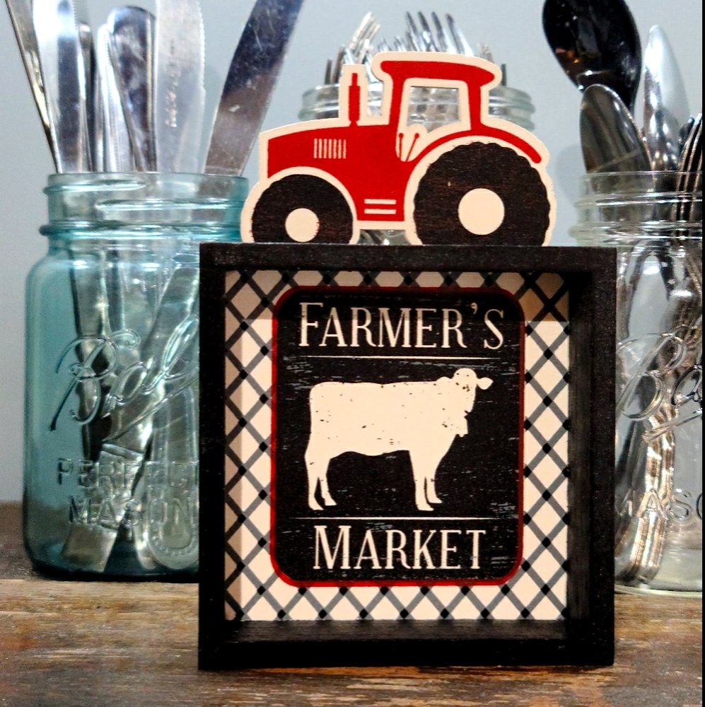 🌵Tractor Farmers Market Art for Shelf